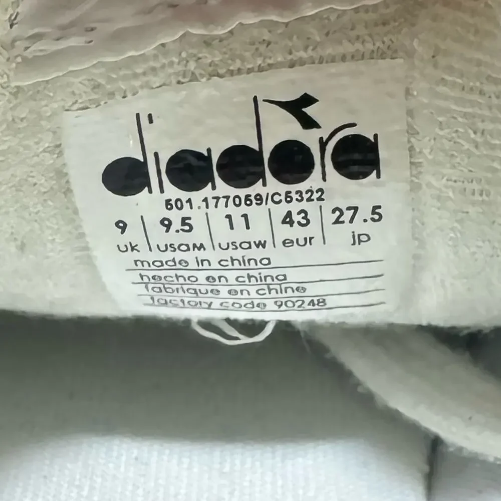 Diadora Maverick H.O.C. Leather Running Shoes 501.177059 Men's Sz‎ 9.5